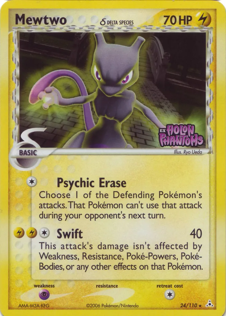 Mewtwo δ #107, Japanese PCG-P Promos Meiji Chocolate