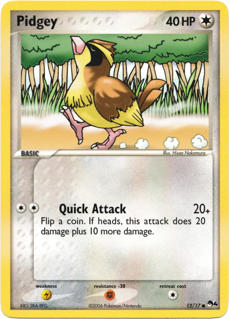 Pidgey #126, Japanese PCG-P Promos McDonald's