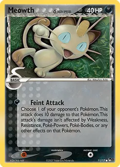 Meowth δ #127, Japanese PCG-P Promos McDonald's