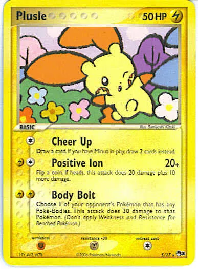 Plusle #004, Japanese PLAY Promos 2,000 Exp Pts.