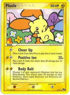 Plusle #004, 2,000 Exp Pts.