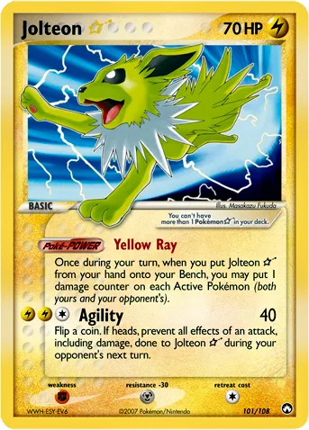 Jolteon ☆ #023, Japanese PLAY Promos 20,000 Pts.