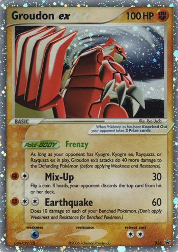 Groudon ex #028, Japanese PLAY Promos Limited Edition Starter Kit