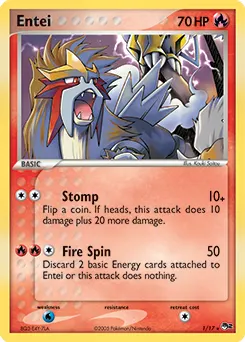 Entei #001, Pokepark Blue