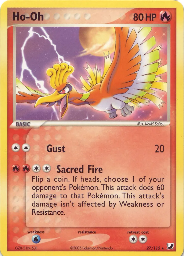 Ho-Oh #002, Japanese PokéPark Premium Files Pokepark Blue
