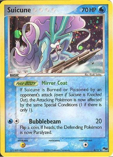 Suicune #003, Japanese PokéPark Premium Files Pokepark Blue