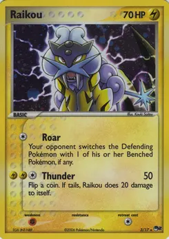 Raikou #005, Pokepark Blue