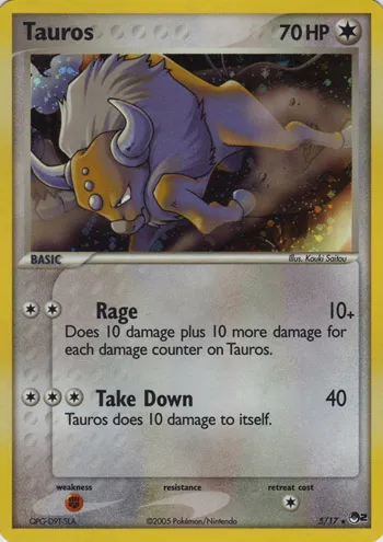 Tauros #049, Japanese PCG-P Promos Pokepark Grand Opening