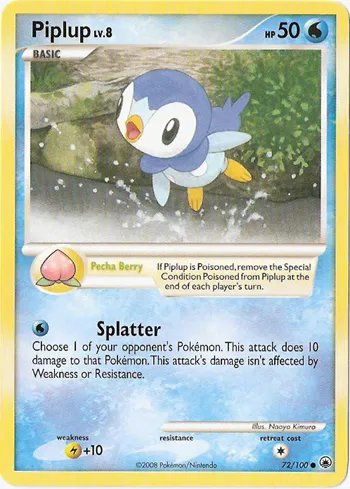 Piplup #003, Japanese PPP Promos Fan Club 2,000 Exp Pts.