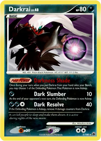 Darkrai #007, Japanese PPP Promos Fan Club 10,000 Exp Pts.