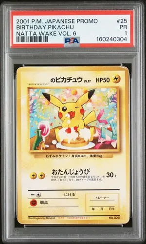 Birthday Pikachu #25, Japanese P Promos Natta Wake Vol. 6