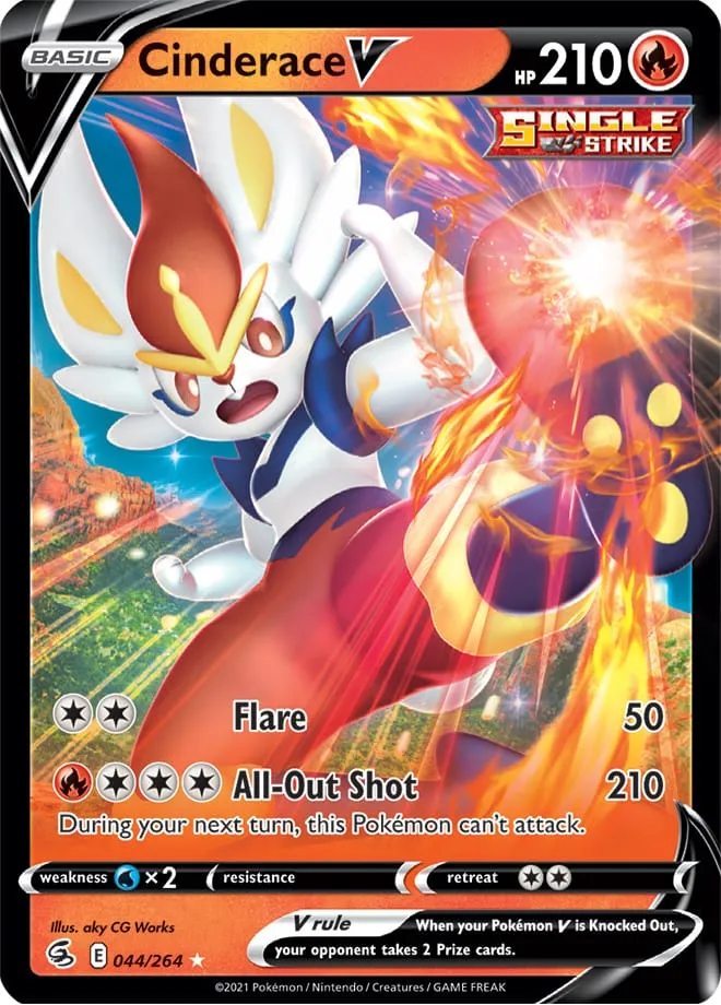 Cinderace V #168, Japanese S-P Promos Single Strike and Rapid Strike Start Dash Campaign Phase 1