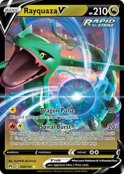 Rayquaza V #210, Dragon Pokemon V Campaign