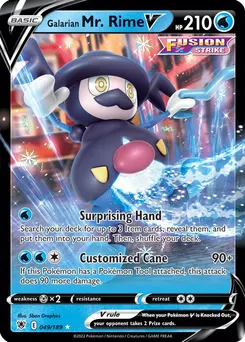 Galarian Mr. Rime V #235, Pokemon Card Gym
