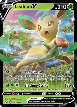 Leafeon V #268, Grass Leafeon Vstar Special Card Set