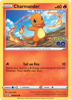 Charmander #289, Pokemon Go Promo Card Gift Campaign