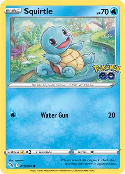 Squirtle #290, Pokemon Go Promo Card Gift Campaign