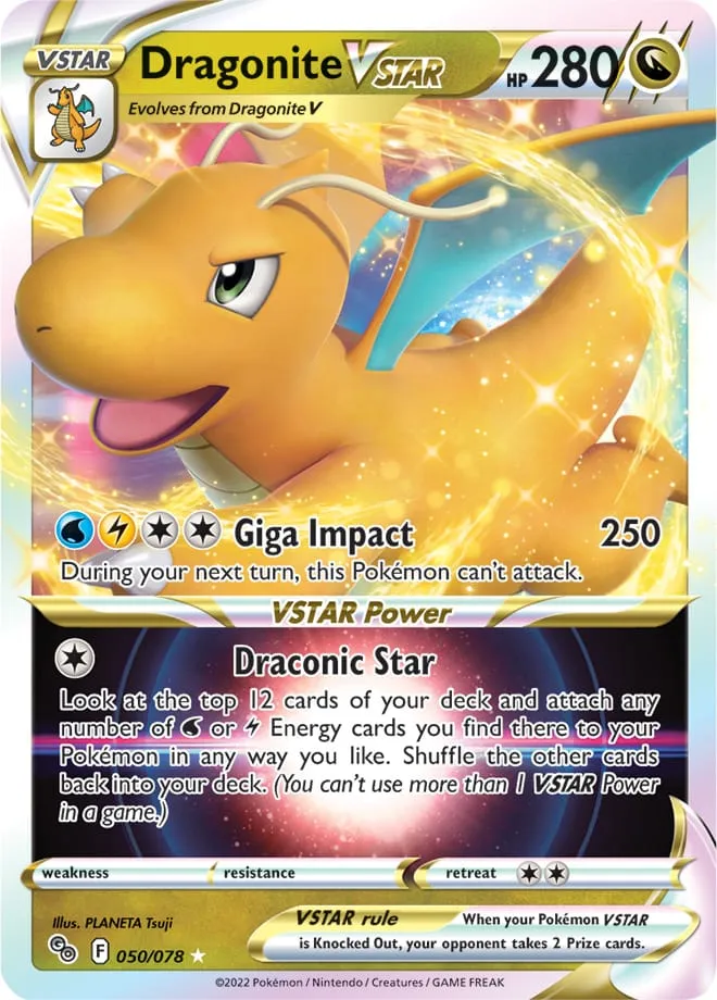 Dragonite VSTAR #293, Japanese S-P Promos Pokemon Go Promo Card Gift Campaign