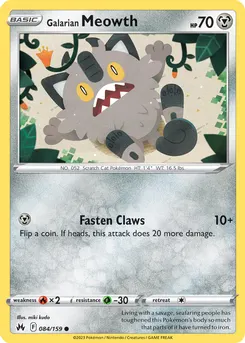 Galarian Meowth #314, Standard