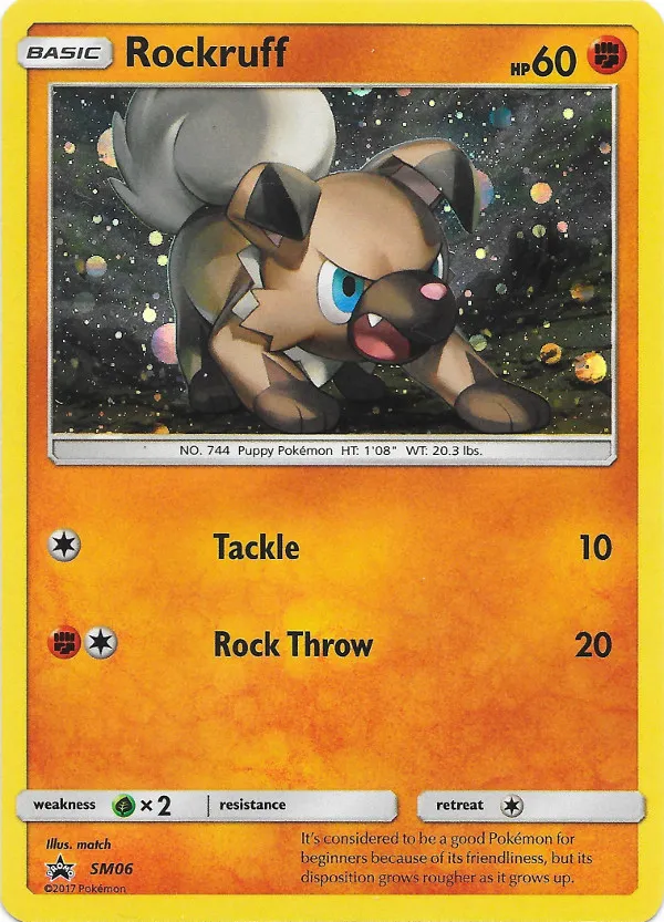 Rockruff #021, Japanese SM-P Promos