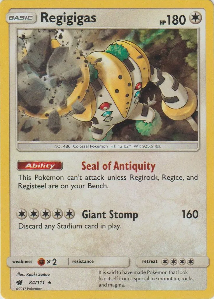Regigigas #117, Japanese SM-P Promos Awakened Heroes Booster Box