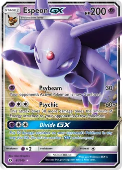 Espeon-GX #124, Champion's League Yokohama 2018