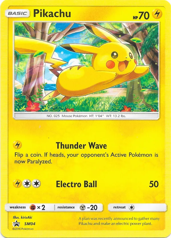 Pikachu #008, Japanese SM-P Promos Toys R US Sun & Moon GX Starter