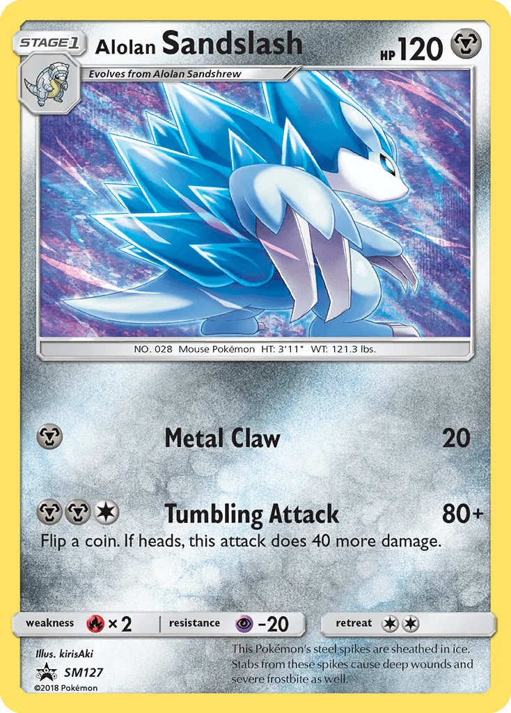 Alolan Sandslash #217, Japanese SM-P Promos Pokemon Card Gym