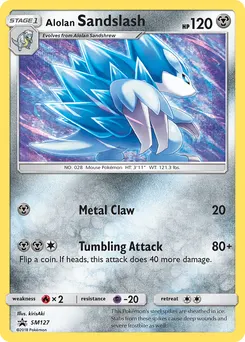 Alolan Sandslash #217, Pokemon Card Gym