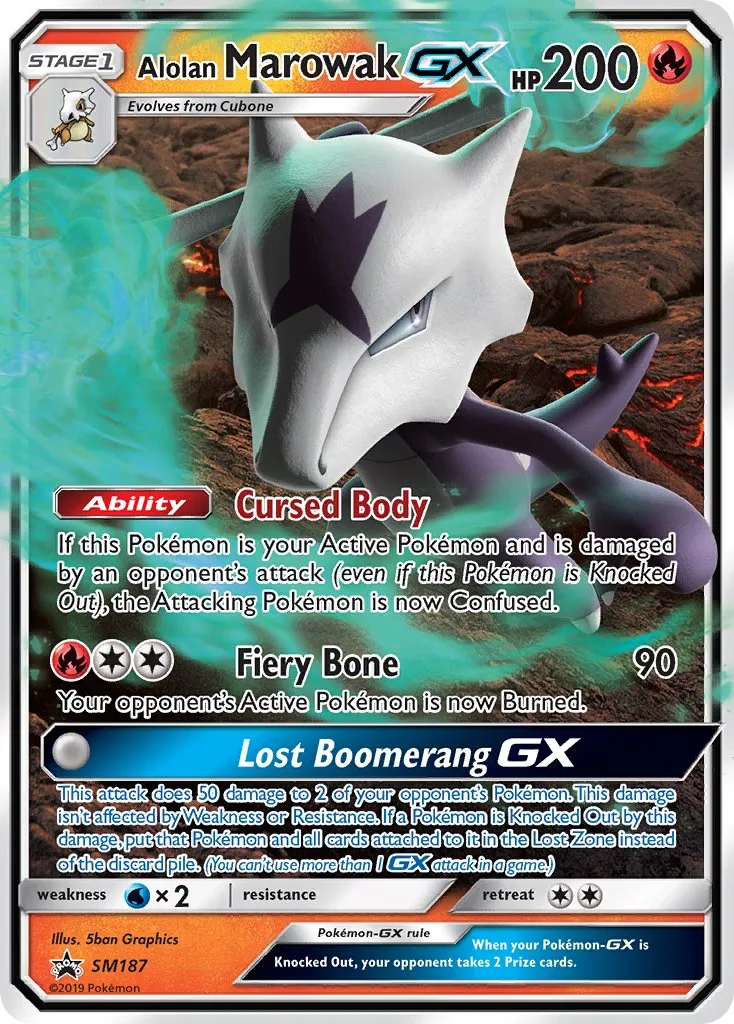 Alolan Marowak-GX #252, Japanese SM-P Promos Pokemon Card Gym