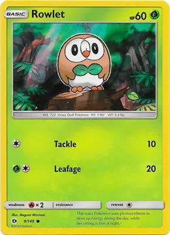 Rowlet #062, Pokemon Card Festa