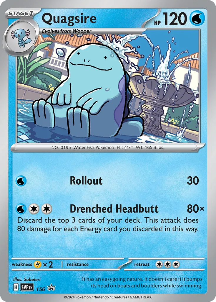 Quagsire #122, Japanese SV-P Promos