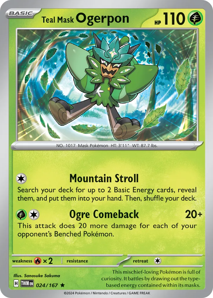 Teal Mask Ogerpon #148, Japanese SV-P Promos Special Jumbo Card Set Ogerpon