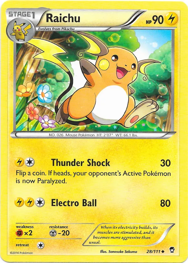 Raichu #002, Japanese XY-P Promos Classroom Participation Prize