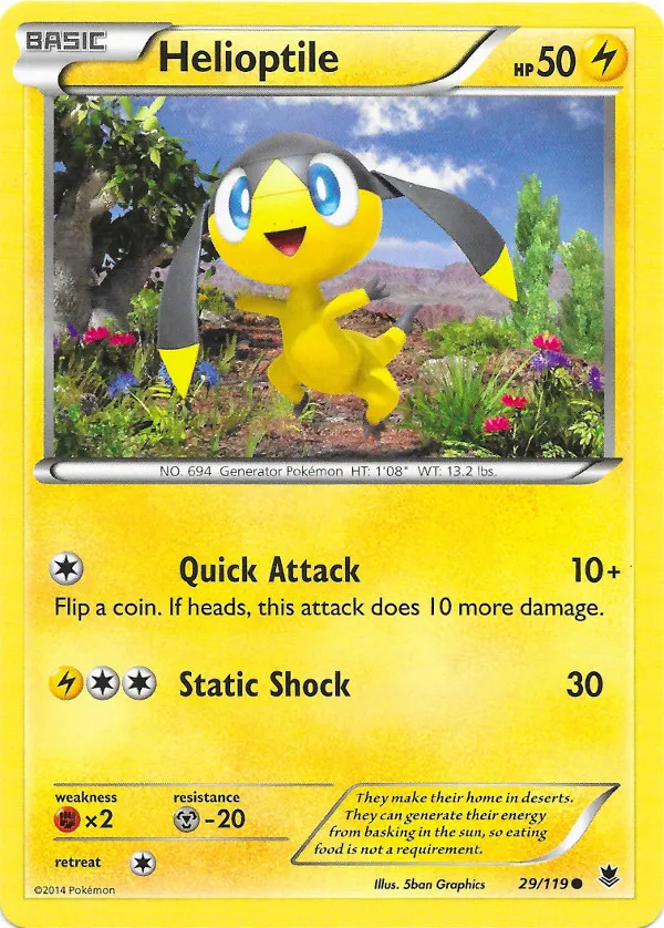 Helioptile #016, Japanese XY-P Promos Battle Festa Participation Prize