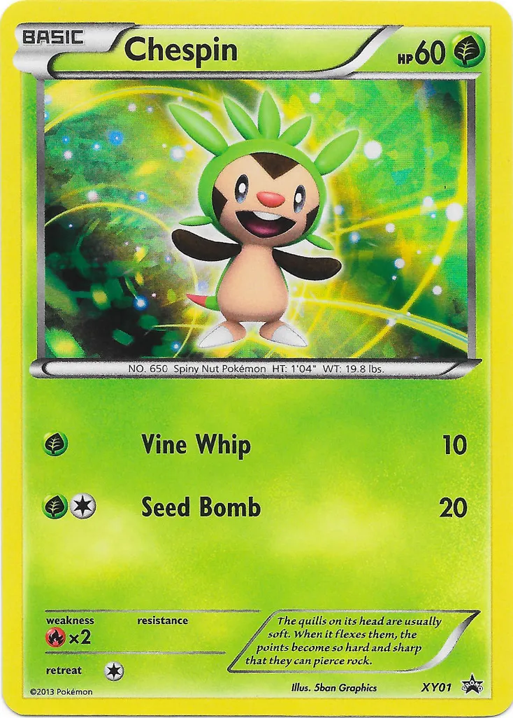 Chespin #034, Japanese XY-P Promos Holo