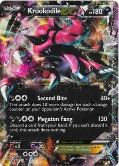 Krookodile-EX #044, Pokemon Card Gym Pack