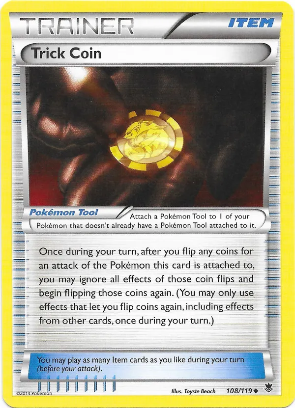 Trick Coin #047, Japanese XY-P Promos Pokemon Card Gym Pack