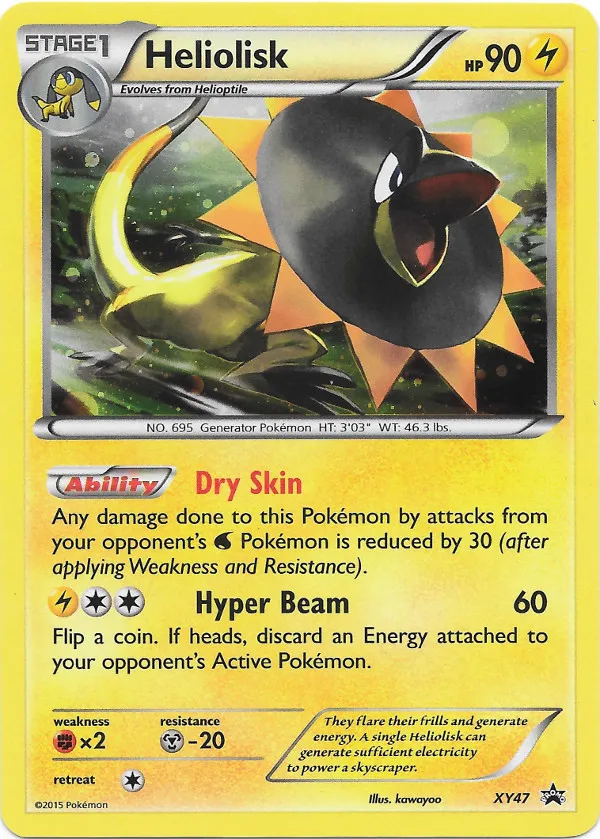 Heliolisk #082, Japanese XY-P Promos Pokemon Card Gym Pack