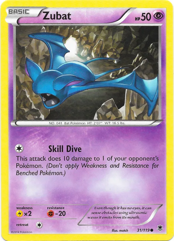 Zubat #083, Japanese XY-P Promos Pokemon Card Gym Pack