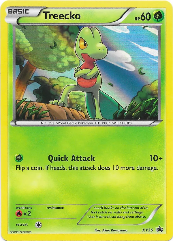Treecko #107, Japanese XY-P Promos Double Crisis Combini