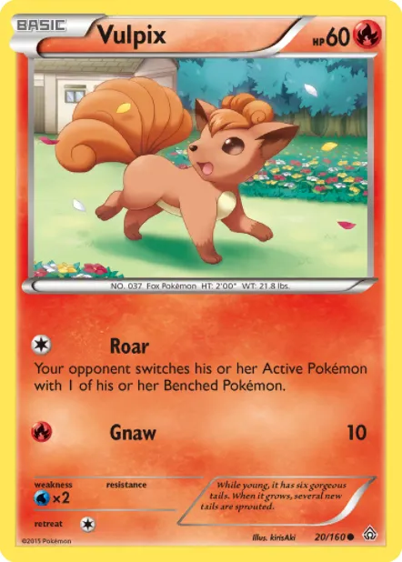 Vulpix #110, Japanese XY-P Promos Pokemon Card Gym Pack