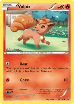 Vulpix #110, Pokemon Card Gym Pack
