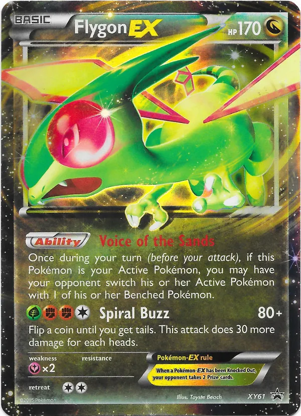 Flygon-EX #114, Japanese XY-P Promos Pokemon Card Gym Pack