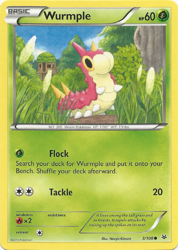 Wurmple #128, Japanese XY-P Promos Pokemon Card Gym
