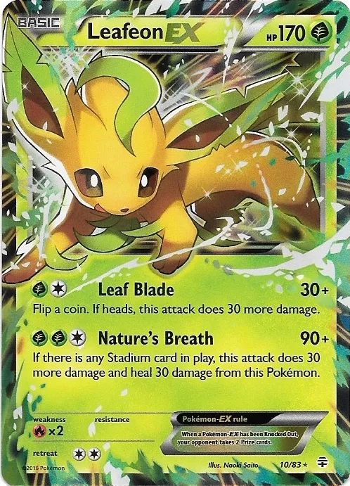 Leafeon-EX #192, Japanese XY-P Promos Grass/Fighting Battle