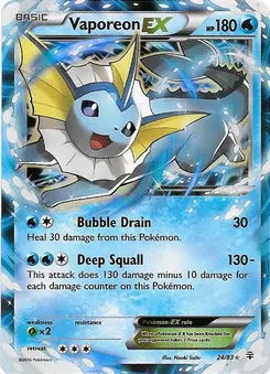 Vaporeon-EX #194, Water/Psychic Battle