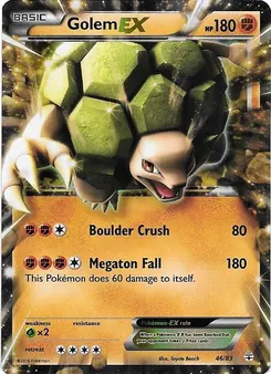 Golem-EX #197, Grass/Fighting Battle