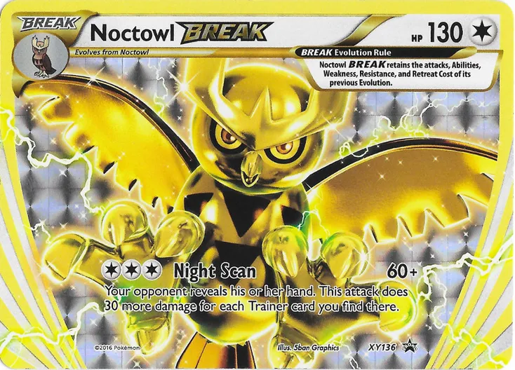 Noctowl BREAK #216, Japanese XY-P Promos Noctowl Break Battle Prize