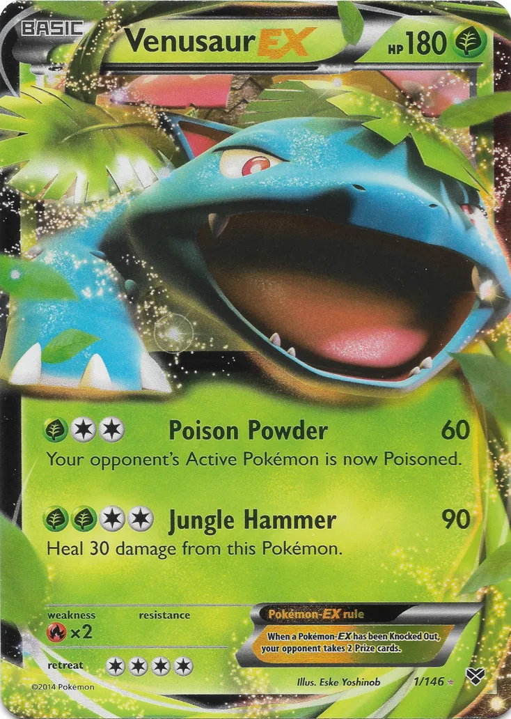 Venusaur-EX #074, Japanese XY-P Promos Pokemon Center Battle